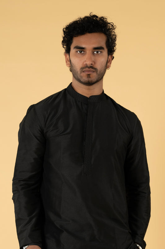 cotton black Kurta set