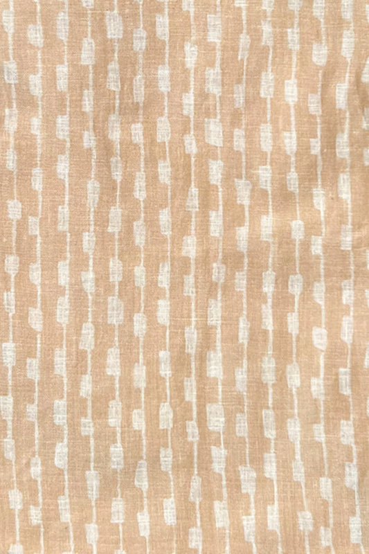 cotton linen natural beige tussar top