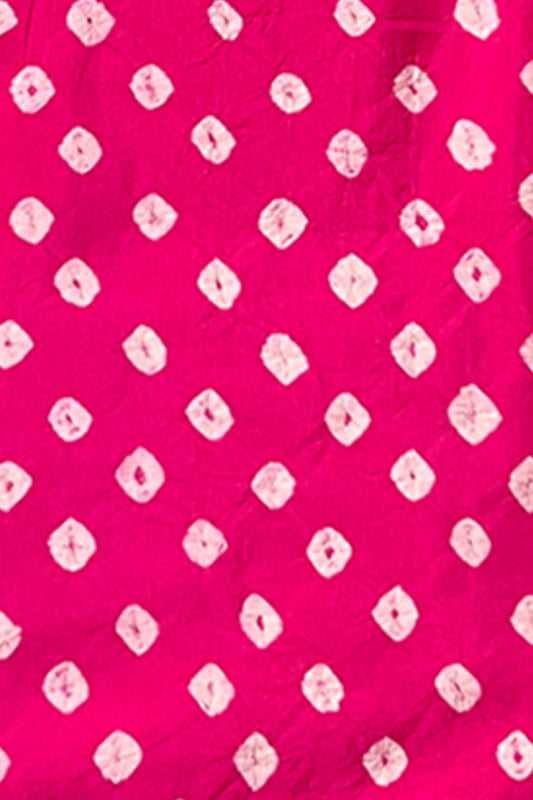 silk fuschia pink Girls Readymade Gown