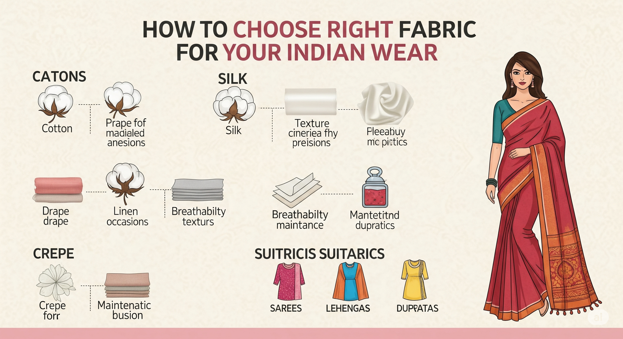 How to Choose the Right Fabric for Your Indian Wear