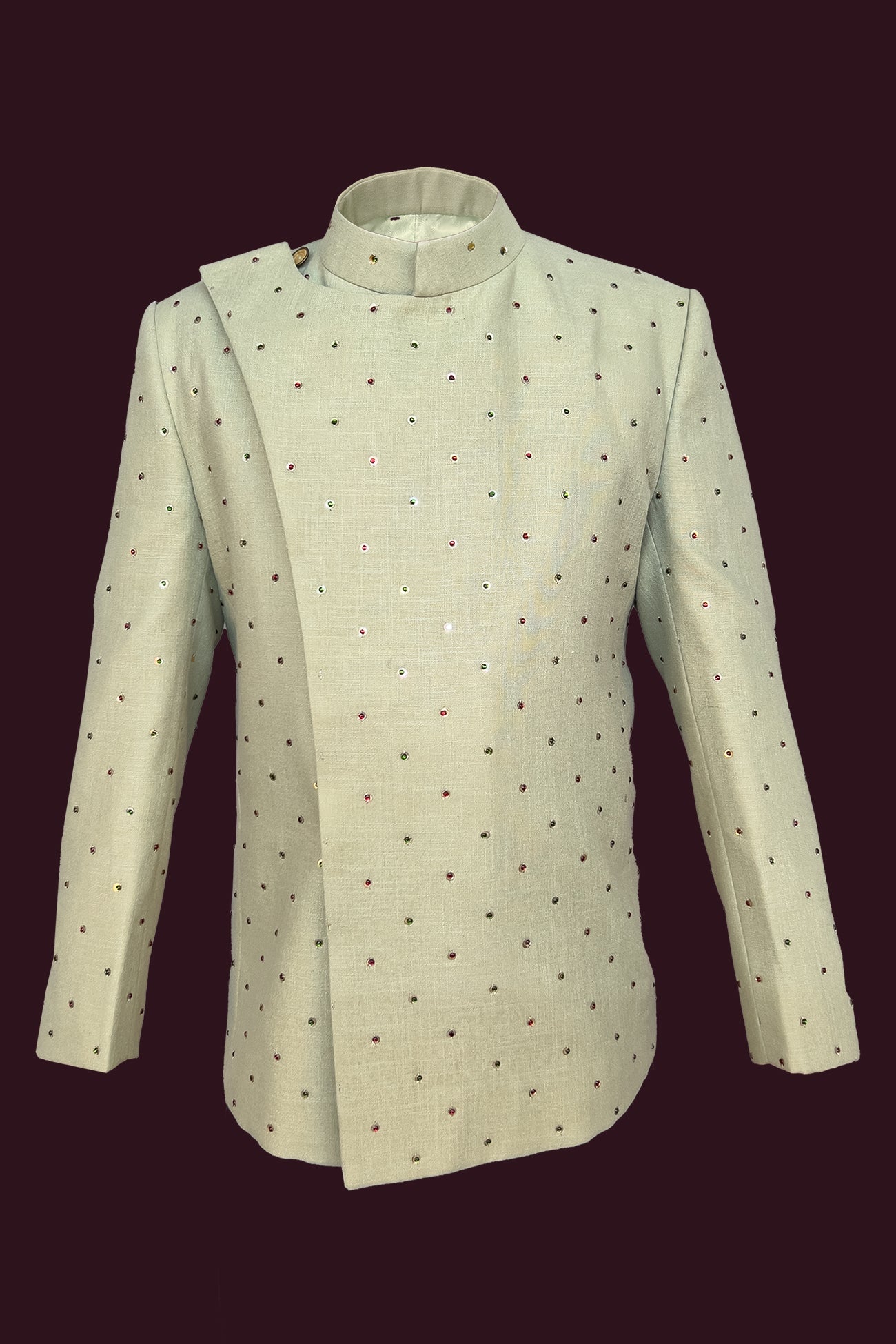 linen raw apple green Bandagala