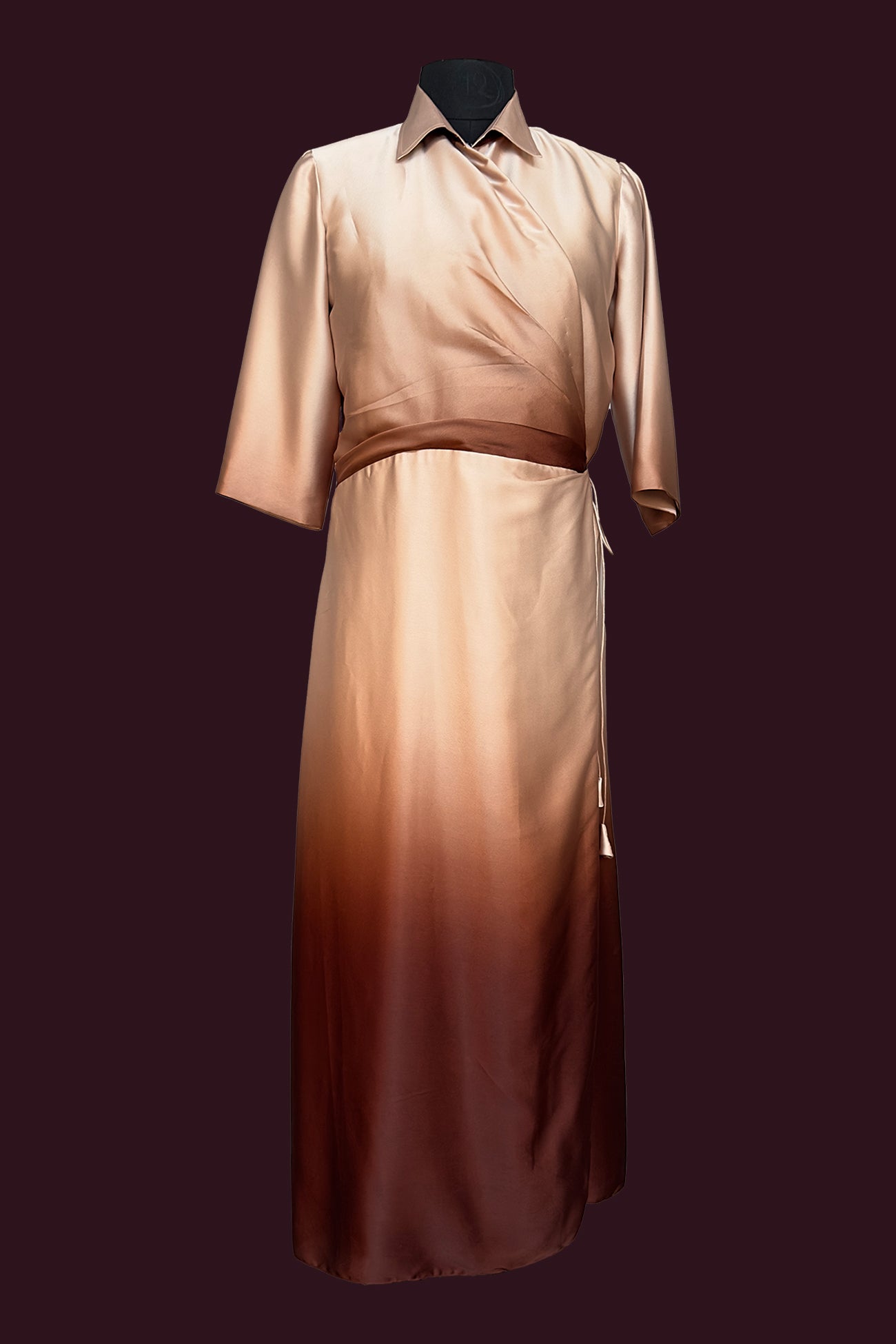 satin burgundy grape light burgundy grape Indo-westerns