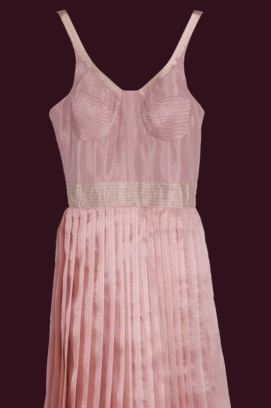 kota tissue light lavender pink anarkali