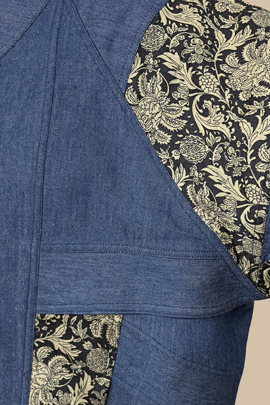 cotton light navy blue jacket