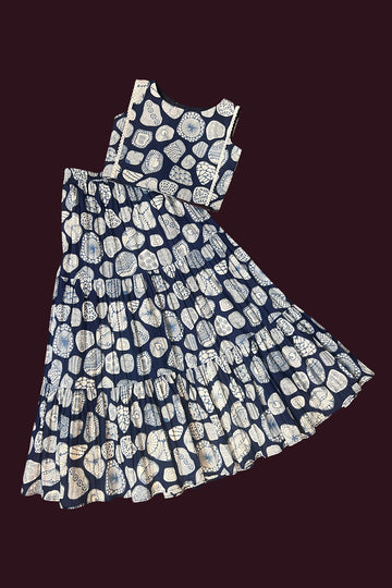 cotton light navy blue Girls Co Ord Sets