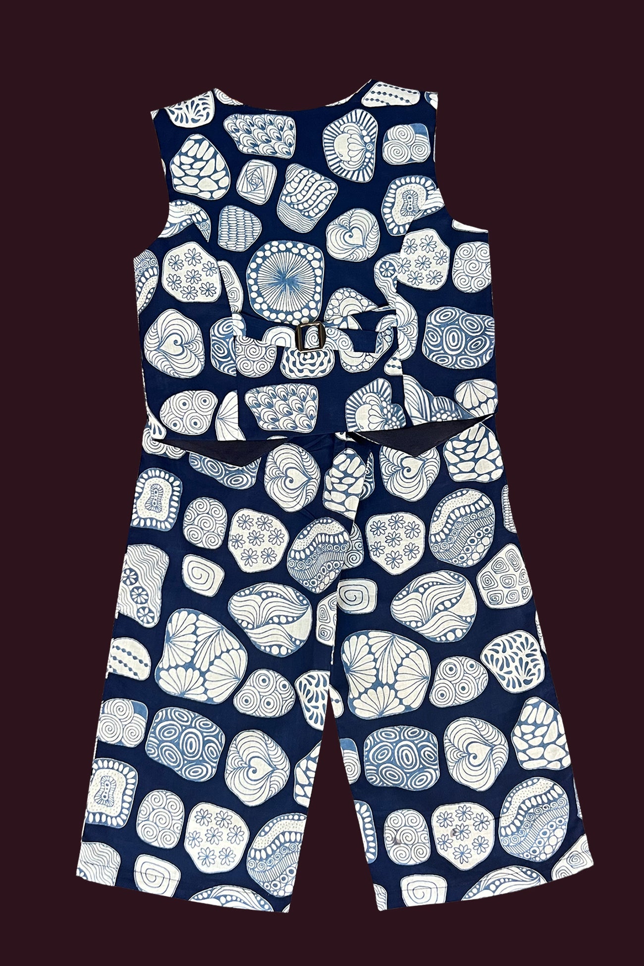 cotton light navy blue Girls Co Ord Sets
