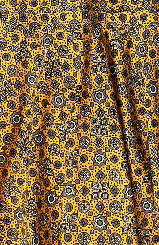 cotton dusty orange Girls Readymade Gown