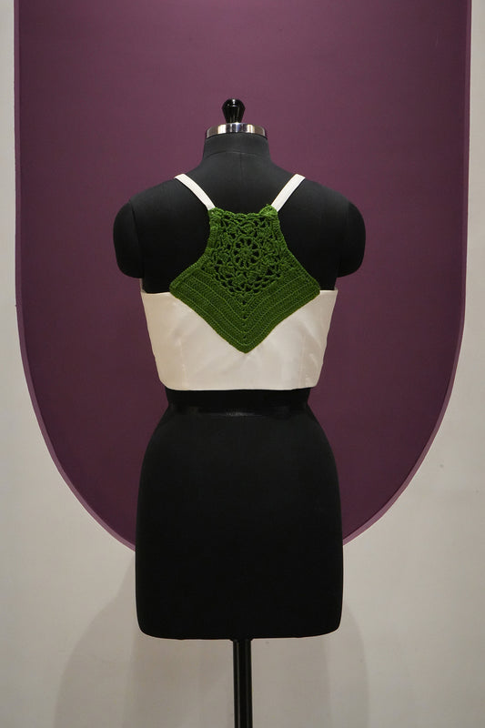 georgette white blouse ready to wear