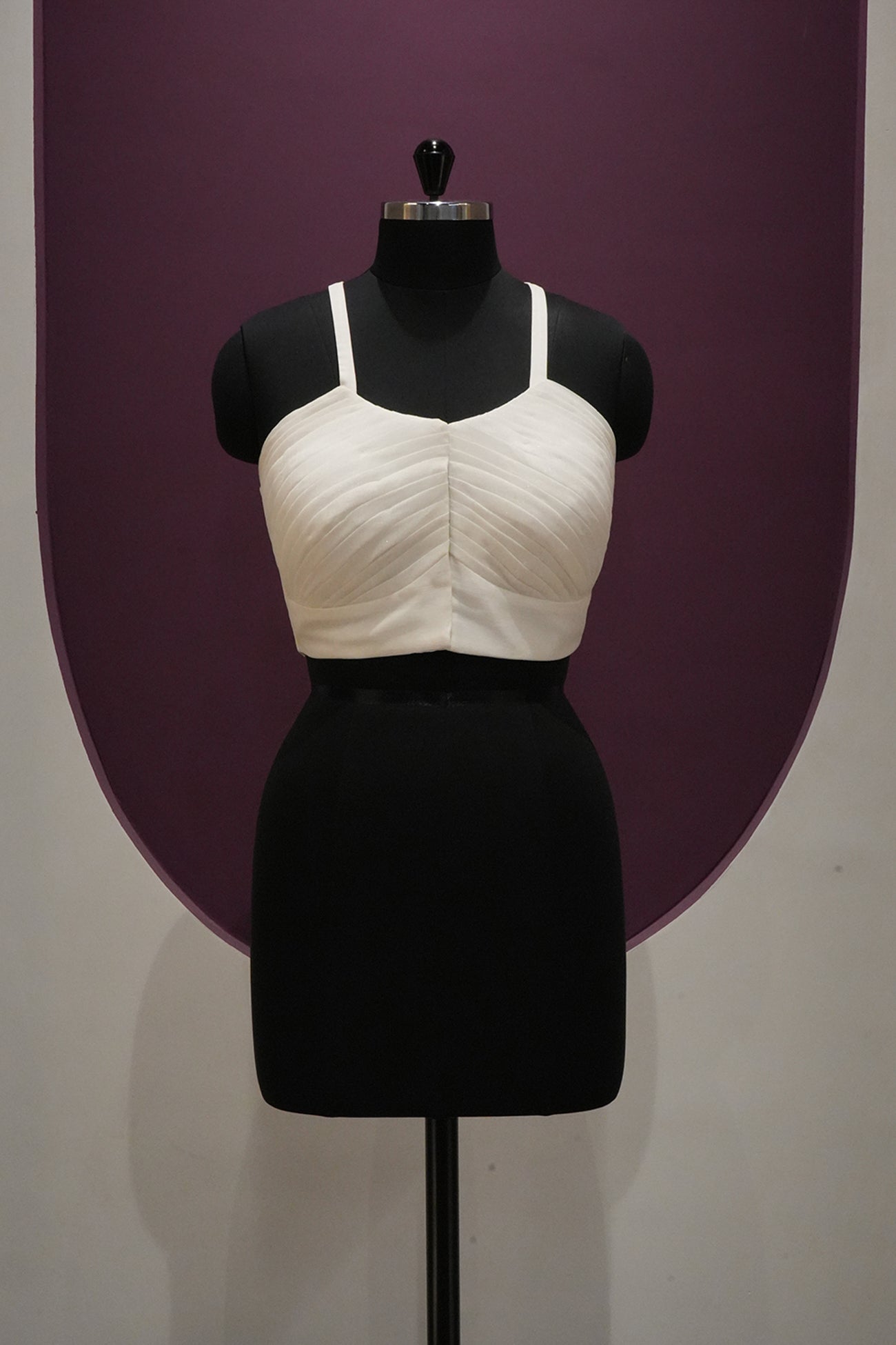 georgette white blouse ready to wear