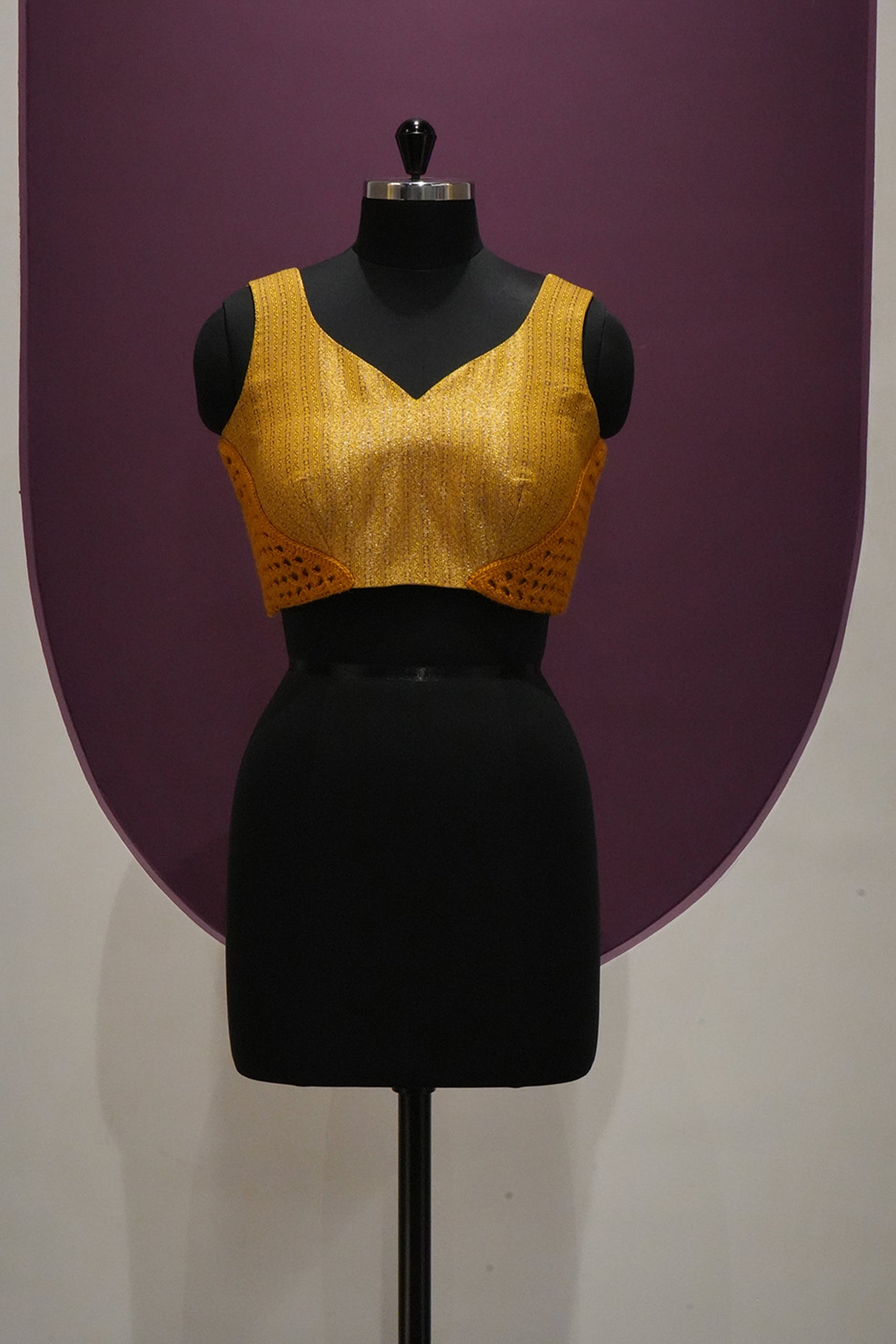 silk honey brown blouse ready to wear
