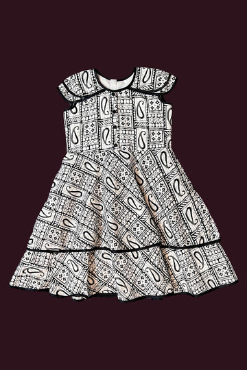 cotton white Girls Readymade Gown