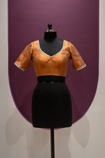 tissue chestnut rust blouse ready to wear