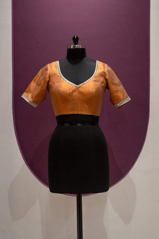tissue chestnut rust blouse ready to wear