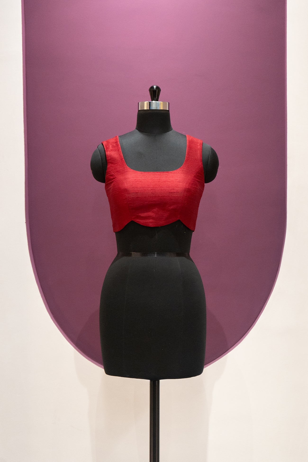 dupion maroon blouse ready to wear