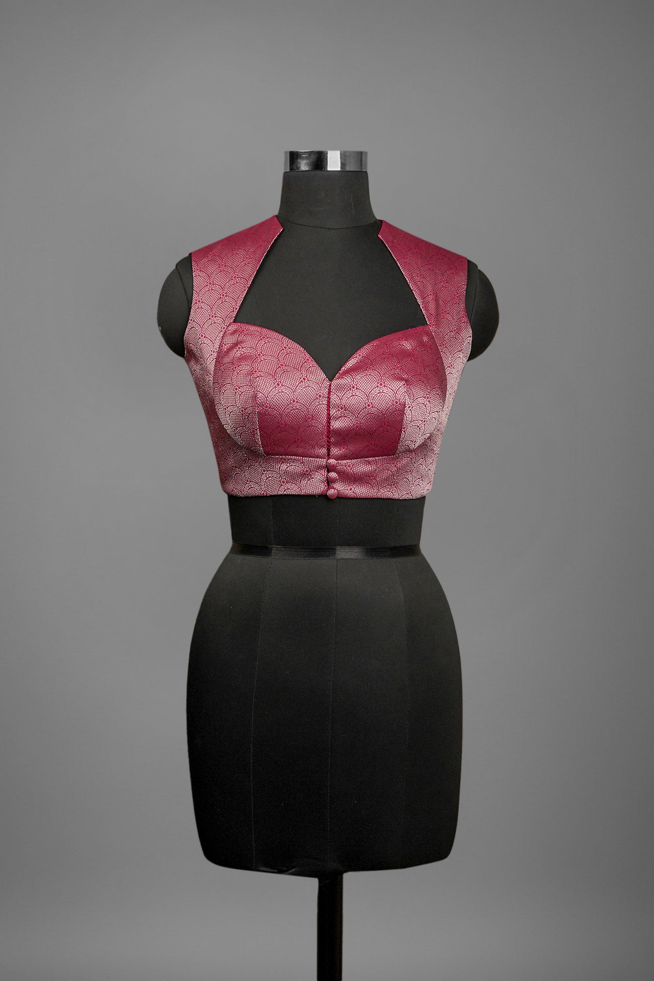 silk fuschia pink blouse ready to wear