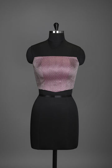 satin burgundy majenta wine blouse ready to wear