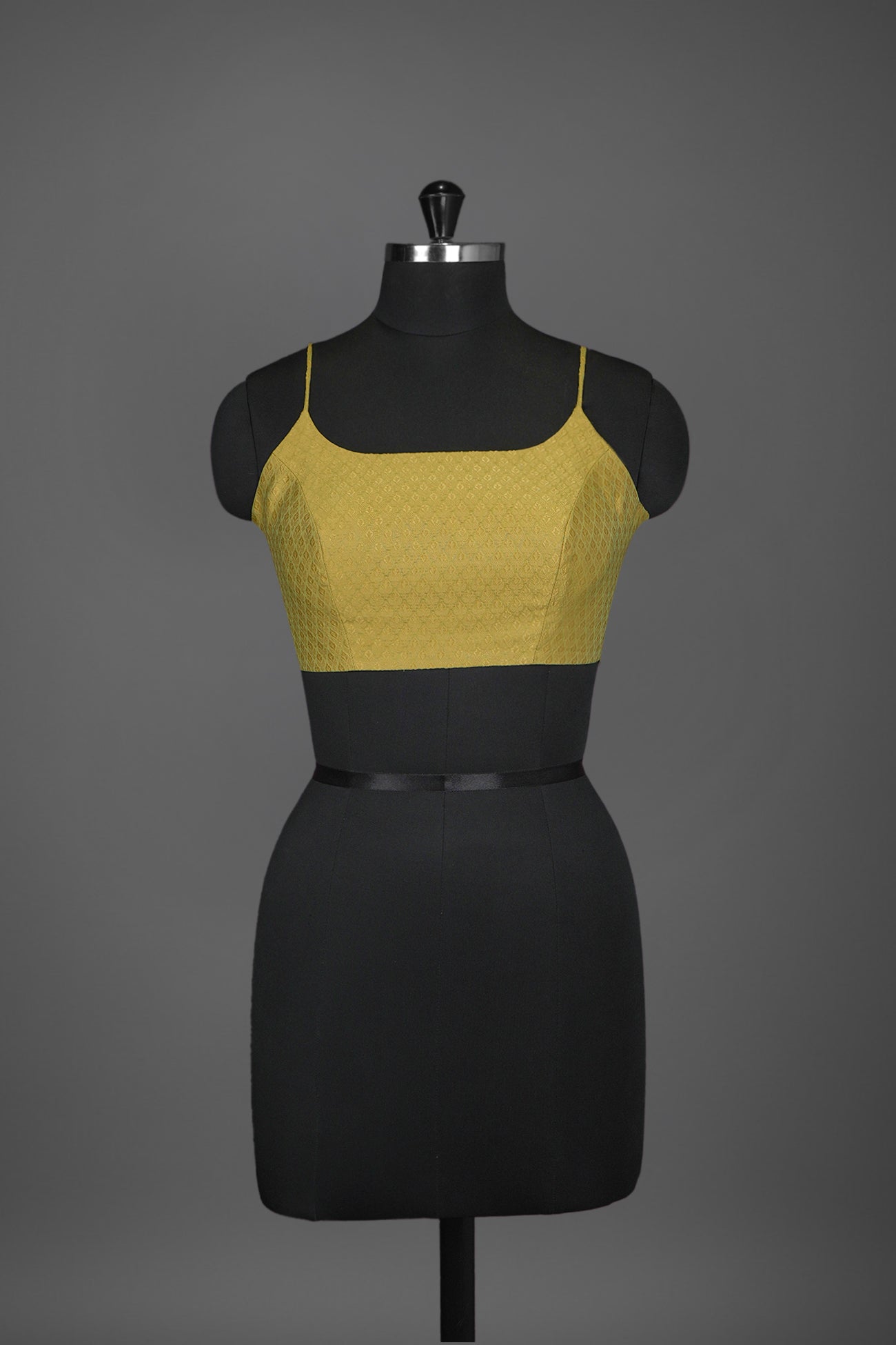 kora silk mustard blouse ready to wear