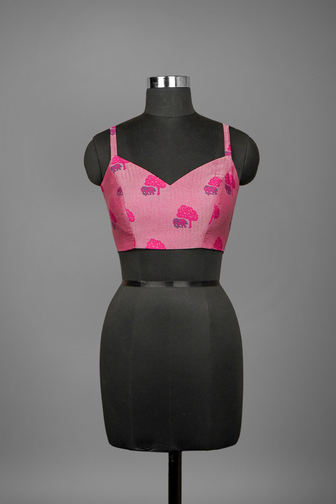 silk fuschia pink blouse ready to wear