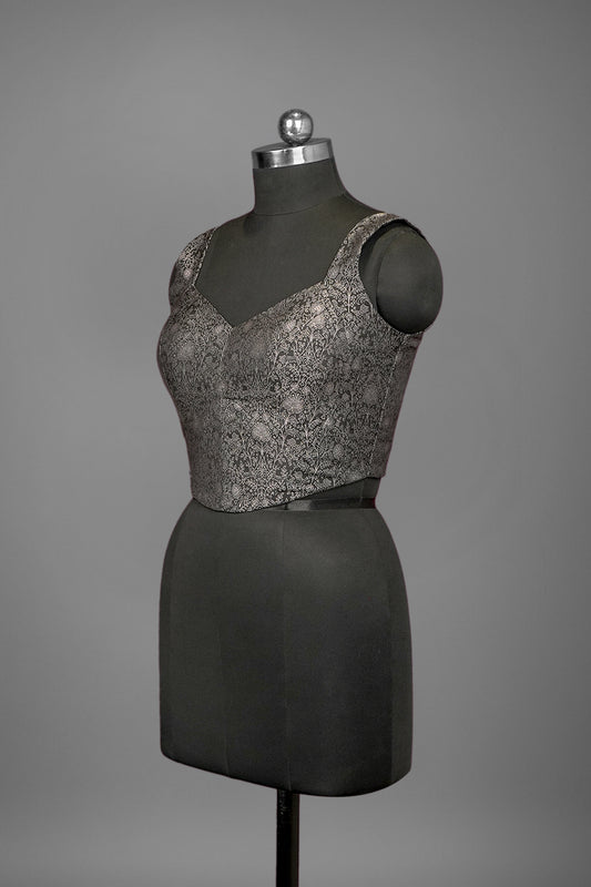 silk black blouse ready to wear