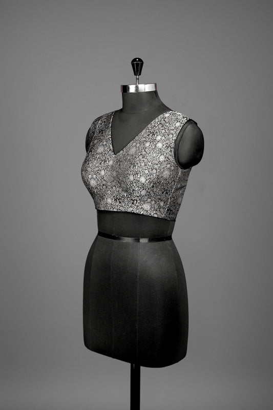 silk black blouse ready to wear