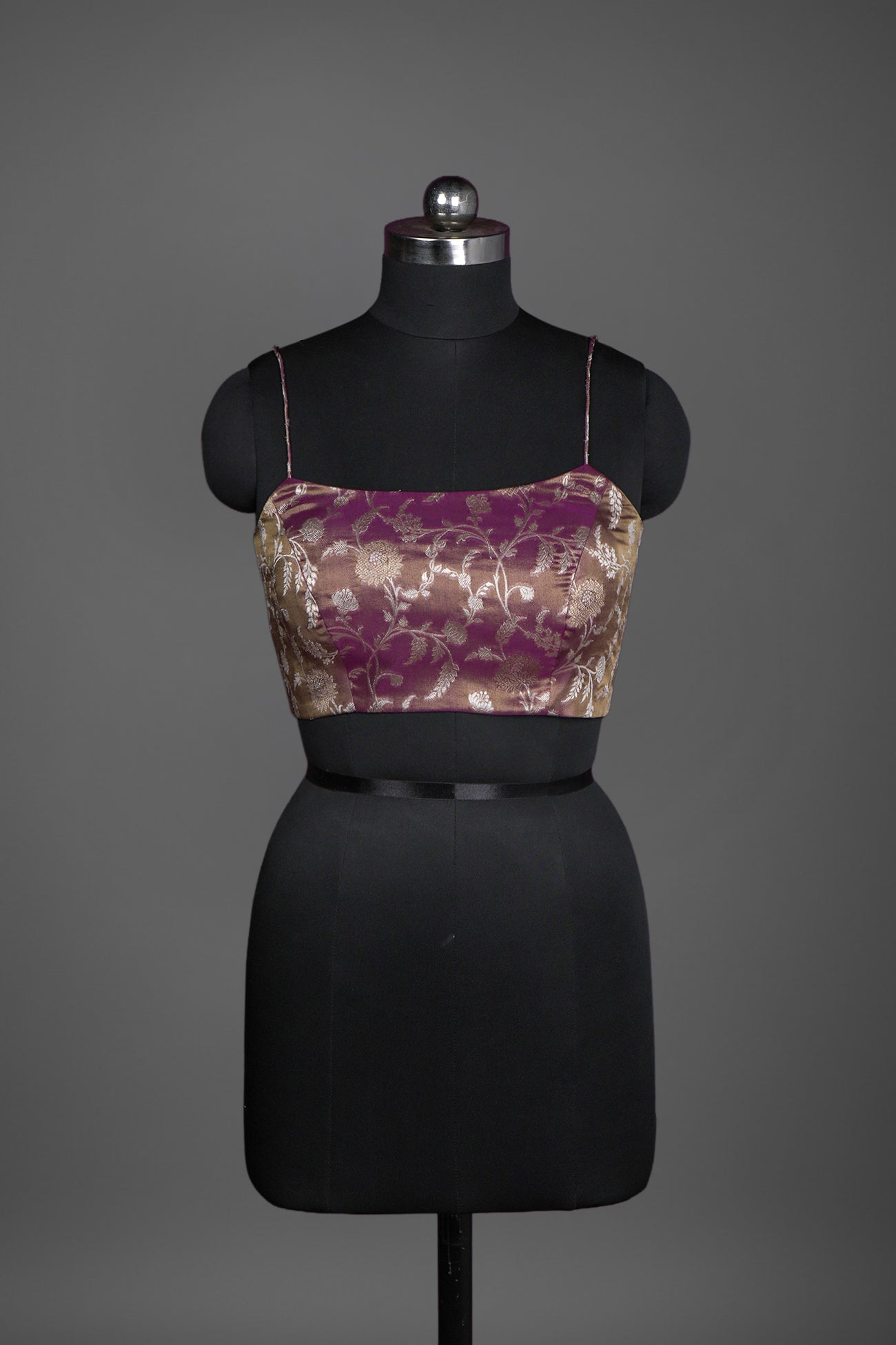 tissue purple violet blouse ready to wear