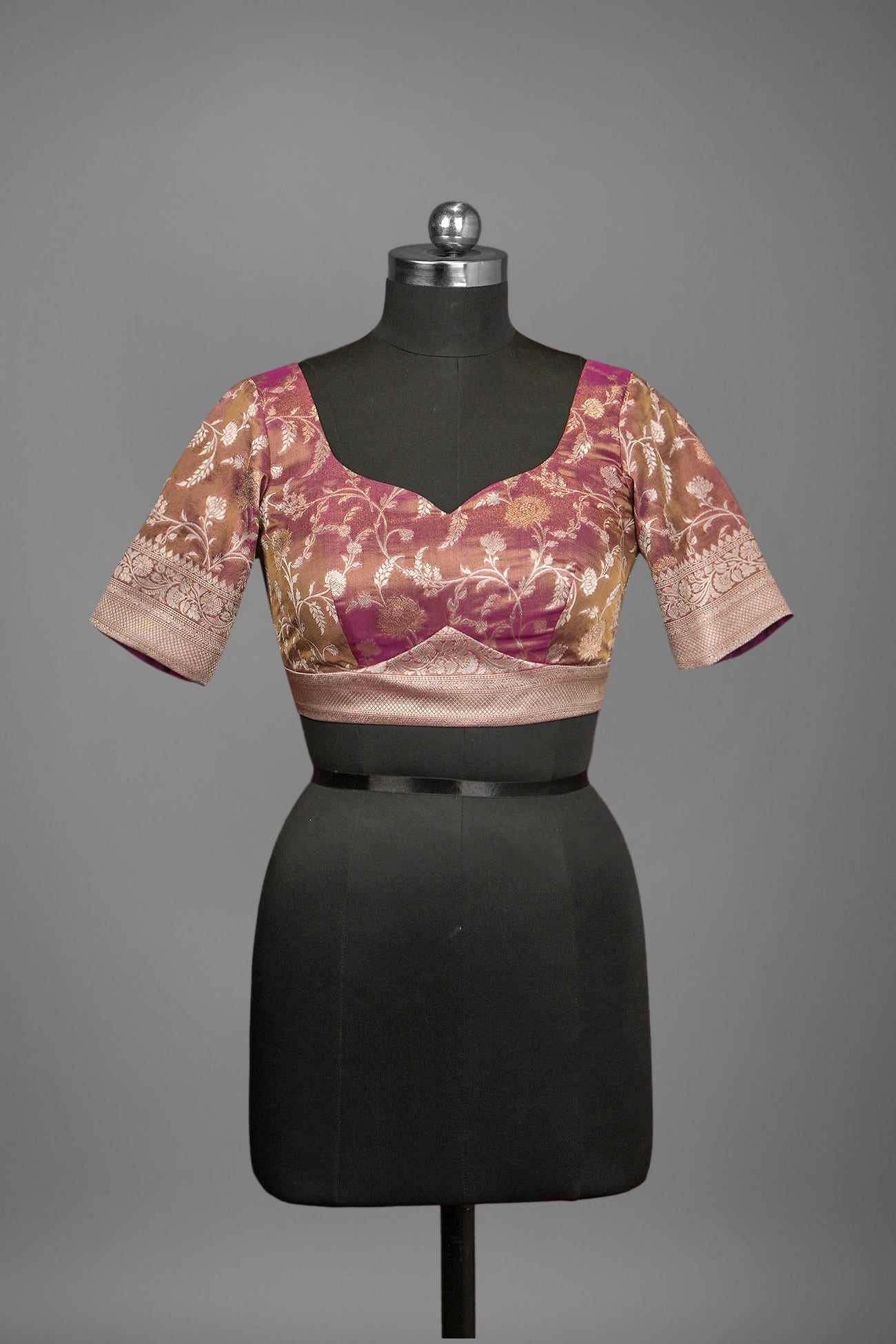 tissue purple violet blouse ready to wear