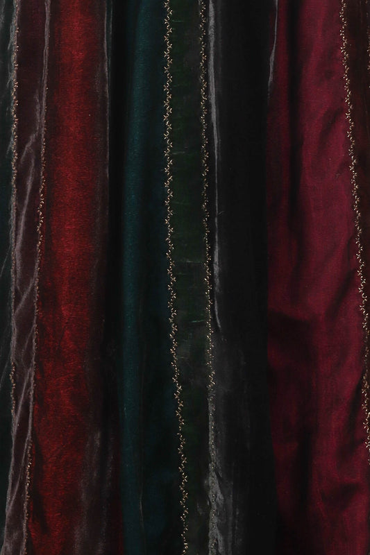 velvet black burgundy wine dark pine sea green gown